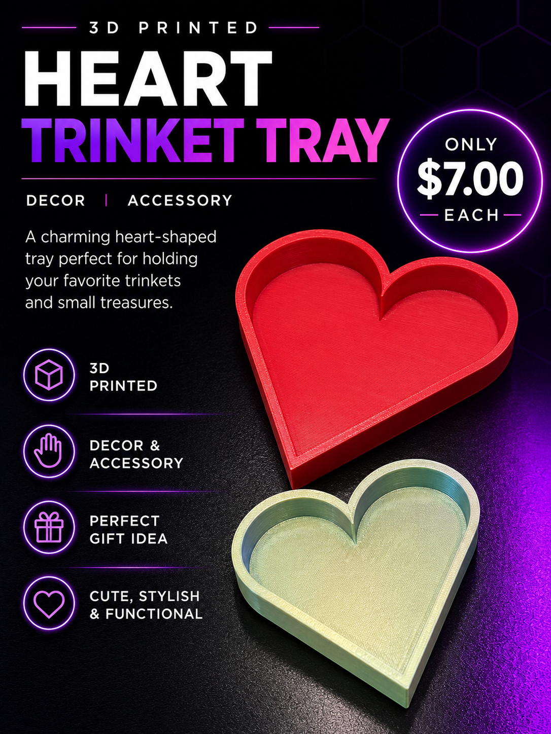 Heart Trinket Tray