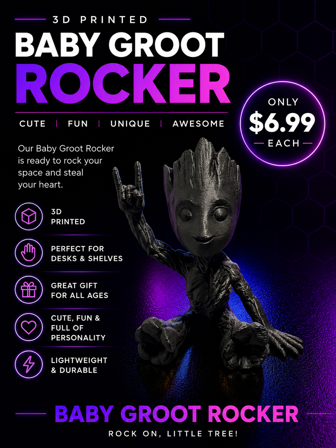 baby rocker Groot